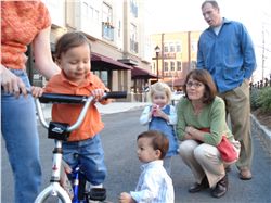 Preschoolers on the square